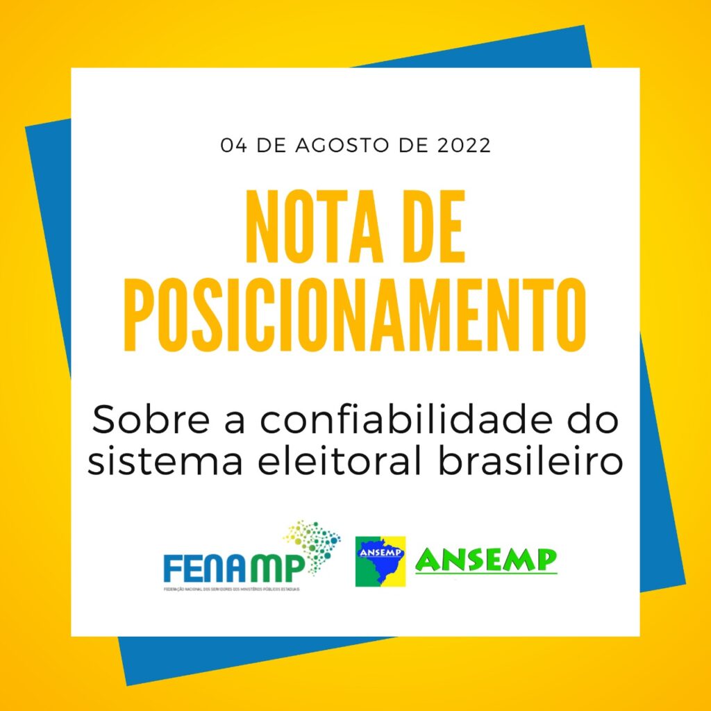 Nota De Posicionamento Sobre A Confiabilidade Do Sistema Eleitoral